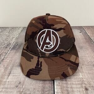 Marvel Avengers Mens Snapback Hat Baseball Cap Super Hero Comics Camo Adjustable